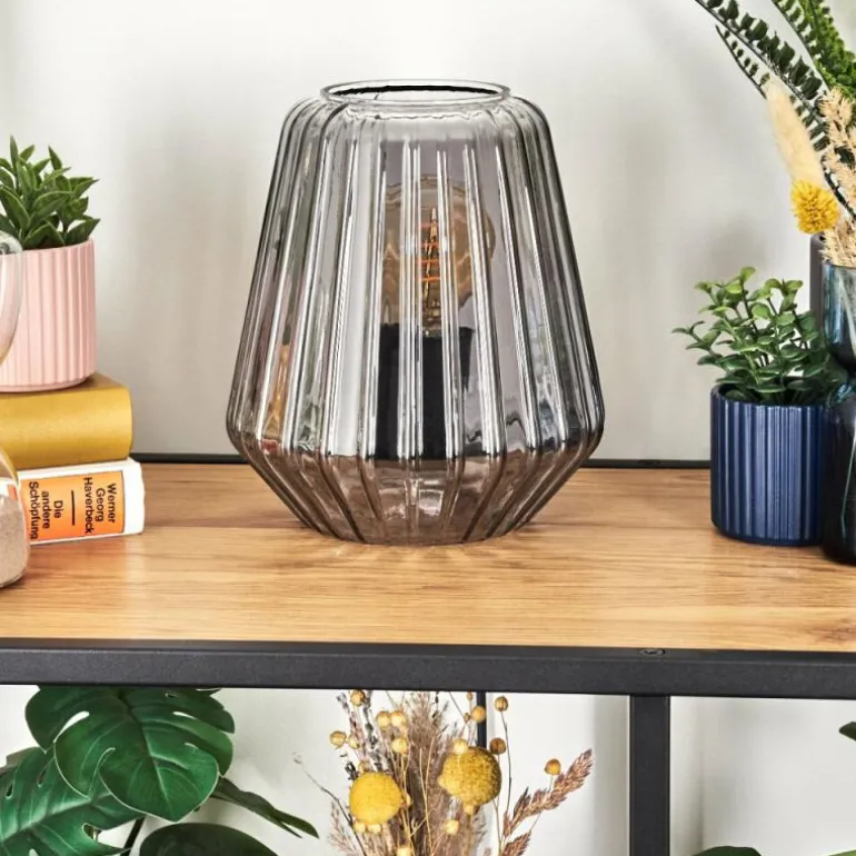 Telhais Lampe à poser, Liseuse Fumée, Noir, 1 lumière