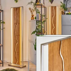 Terre Lampadaire LED Écru, Noir, Blanc, 1 lumière