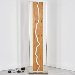 Terre Lampadaire LED Écru, Noir, Blanc, 1 lumière