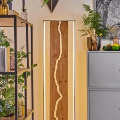 Terre Lampadaire LED Écru, Noir, Blanc, 1 lumière