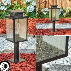 Tieva Borne lumineuse, Eclairage de chemin Noir, 1 lumière