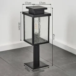 Tieva Borne lumineuse, Eclairage de chemin Noir, 1 lumière