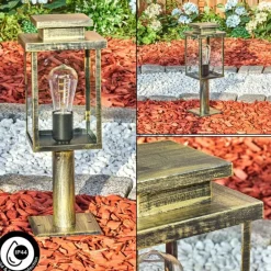 Tieva Borne lumineuse, Eclairage de chemin Brun, Or, 1 lumière