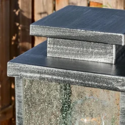 Tieva Réverbère, Eclairage de chemin Noir, Argenté, 3 lumières