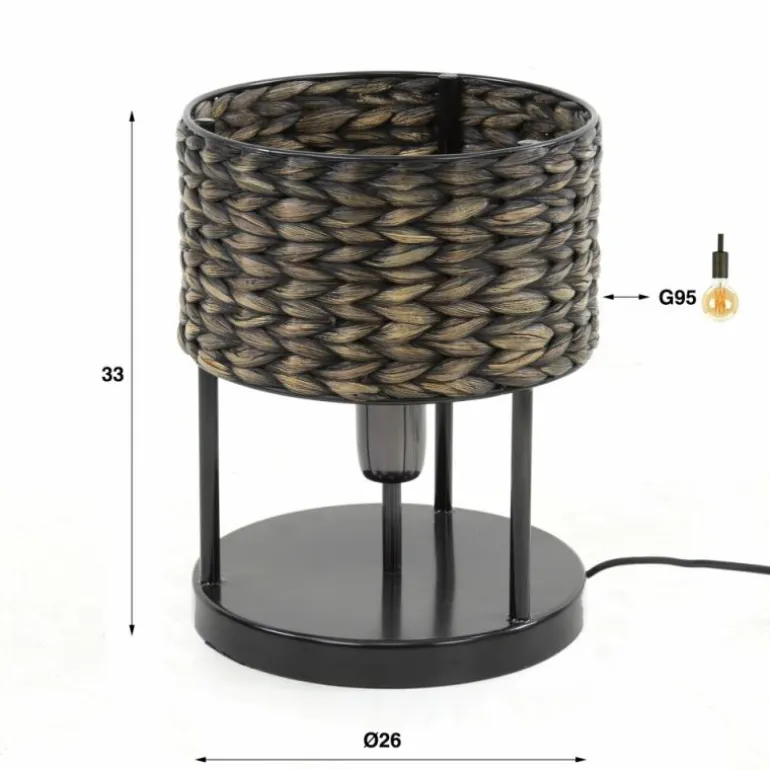 Tischleuchte Lampe à poser Brun foncé, 1 lumière
