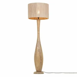 TOBA Lampadaire Luminaires Trio Bois clair, 1 lumière