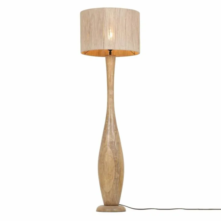 TOBA Lampadaire Luminaires Trio Bois clair, 1 lumière