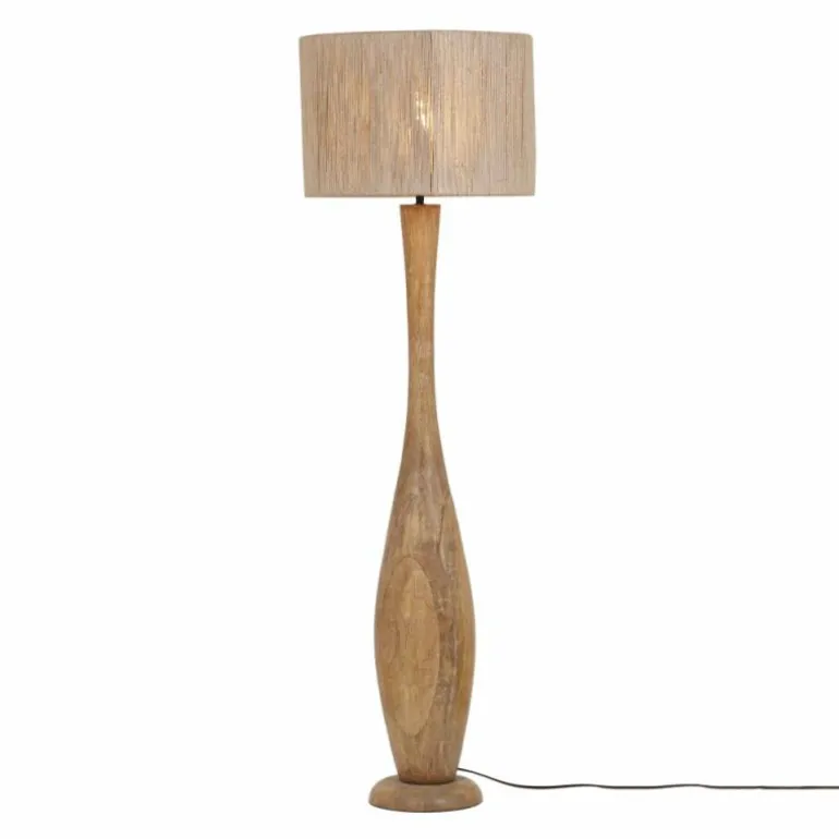 TOBA Lampadaire Luminaires Trio Bois clair, 1 lumière