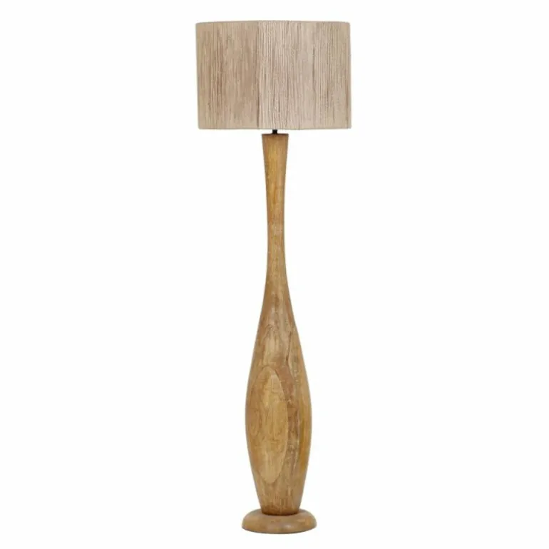 TOBA Lampadaire Luminaires Trio Bois clair, 1 lumière