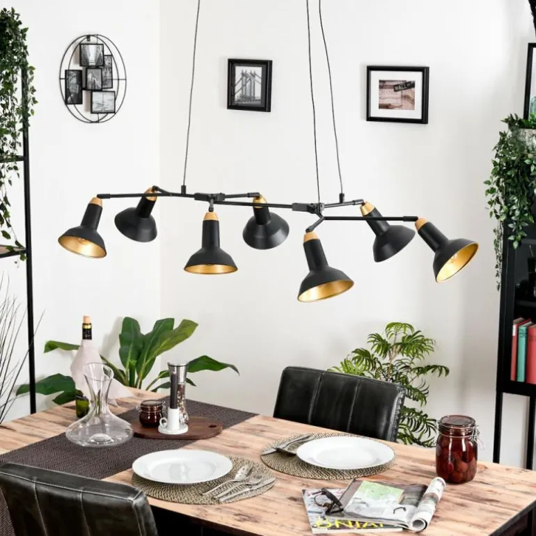 Toftbyn Suspension Noir, 7 lumières