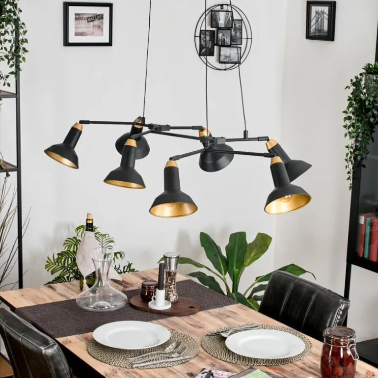 Toftbyn Suspension Noir, 7 lumières