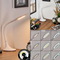 Toggerbo Lampe de bureau, Lampe à poser, Liseuse LED Blanc, 1 lumière