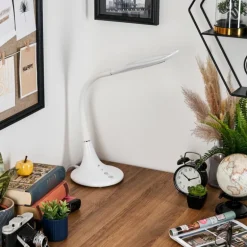 Toggerbo Lampe de bureau, Lampe à poser, Liseuse LED Blanc, 1 lumière