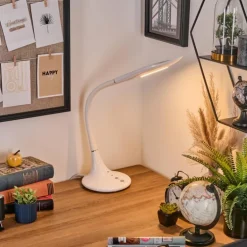 Toggerbo Lampe de bureau, Lampe à poser, Liseuse LED Blanc, 1 lumière