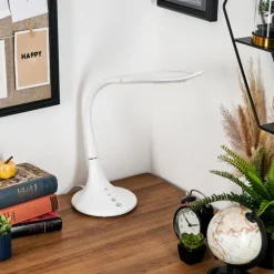 Toggerbo Lampe de bureau, Lampe à poser, Liseuse LED Blanc, 1 lumière