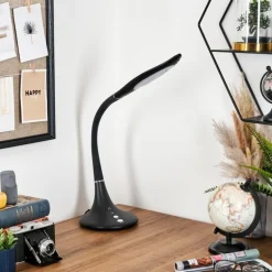 Toggerbo Lampe de bureau, Lampe à poser, Liseuse LED Noir, 1 lumière