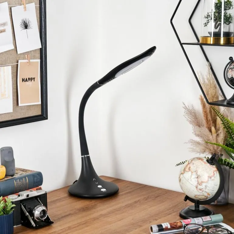 Toggerbo Lampe de bureau, Lampe à poser, Liseuse LED Noir, 1 lumière