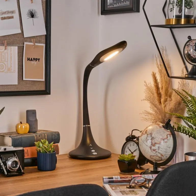 Toggerbo Lampe de bureau, Lampe à poser, Liseuse LED Noir, 1 lumière