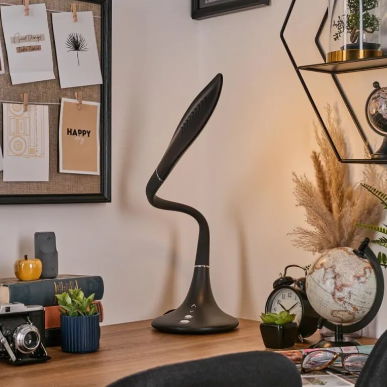 Toggerbo Lampe de bureau, Lampe à poser, Liseuse LED Noir, 1 lumière