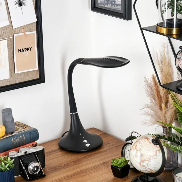 Toggerbo Lampe de bureau, Lampe à poser, Liseuse LED Noir, 1 lumière