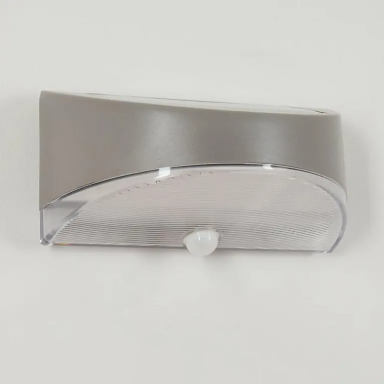 Tolerud Lampe murale d´extérieur LED Gris, Argenté, 1 lumière, Détecteur de mouvement