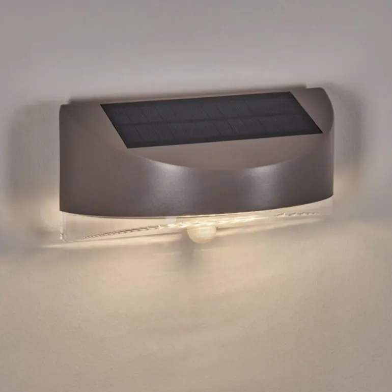 Tolerud Lampe murale d´extérieur LED Gris, Argenté, 1 lumière, Détecteur de mouvement