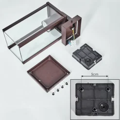 Tourega Lampe murale d´extérieur Rouille, 1 lumière