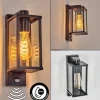Tourega Lampe murale d´extérieur Noir, 1 lumière, Détecteur de mouvement
