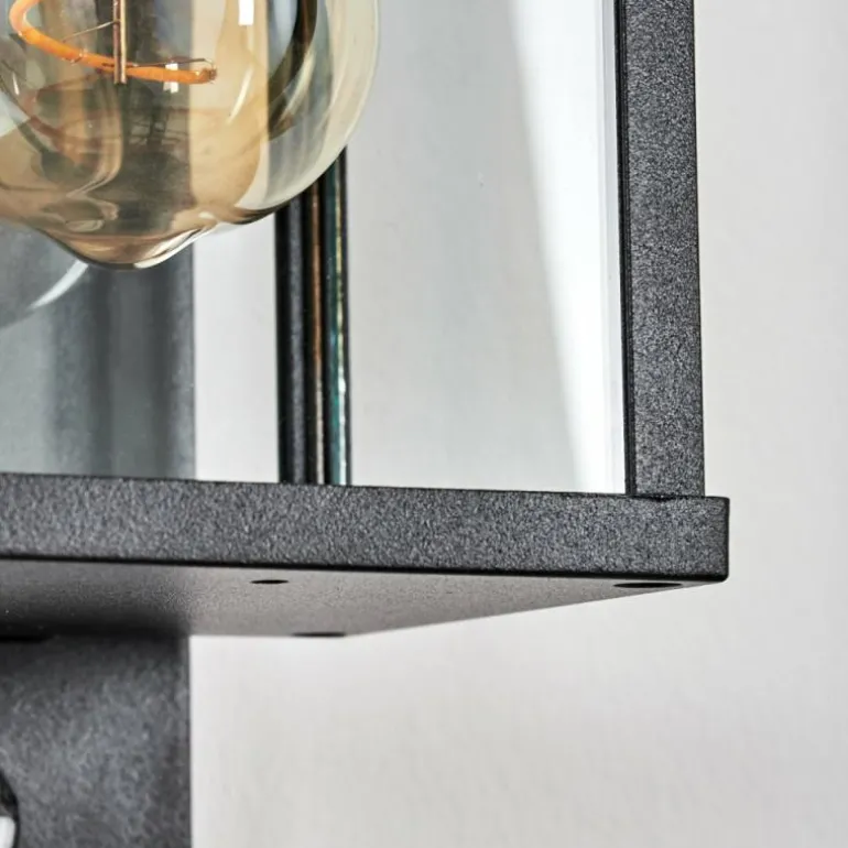 Tourega Lampe murale d´extérieur Noir, 1 lumière, Détecteur de mouvement