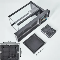 Tourega Lampe murale d´extérieur Noir, 1 lumière, Détecteur de mouvement