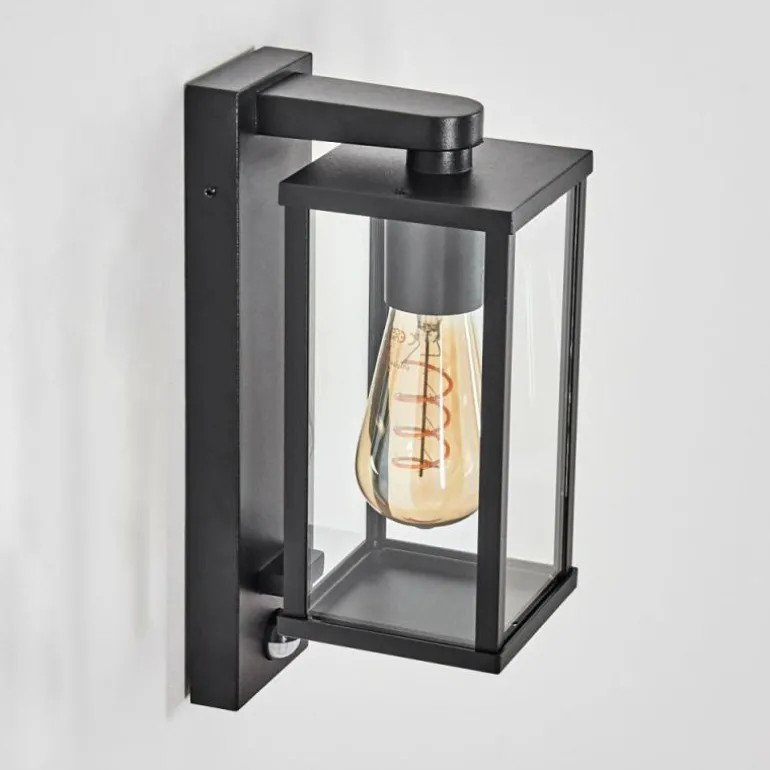 Tourega Lampe murale d´extérieur Noir, 1 lumière, Détecteur de mouvement