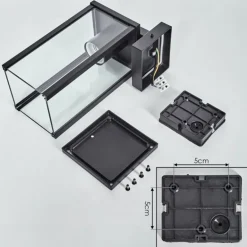 Tourega Lampe murale d´extérieur Noir, 1 lumière