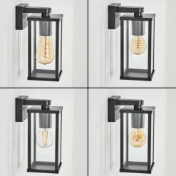 Tourega Lampe murale d´extérieur Noir, 1 lumière
