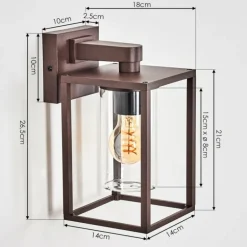 Trancozelos Lampe murale d´extérieur Rouille, 1 lumière
