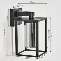 Trancozelos Lampe murale d´extérieur Noir, 1 lumière
