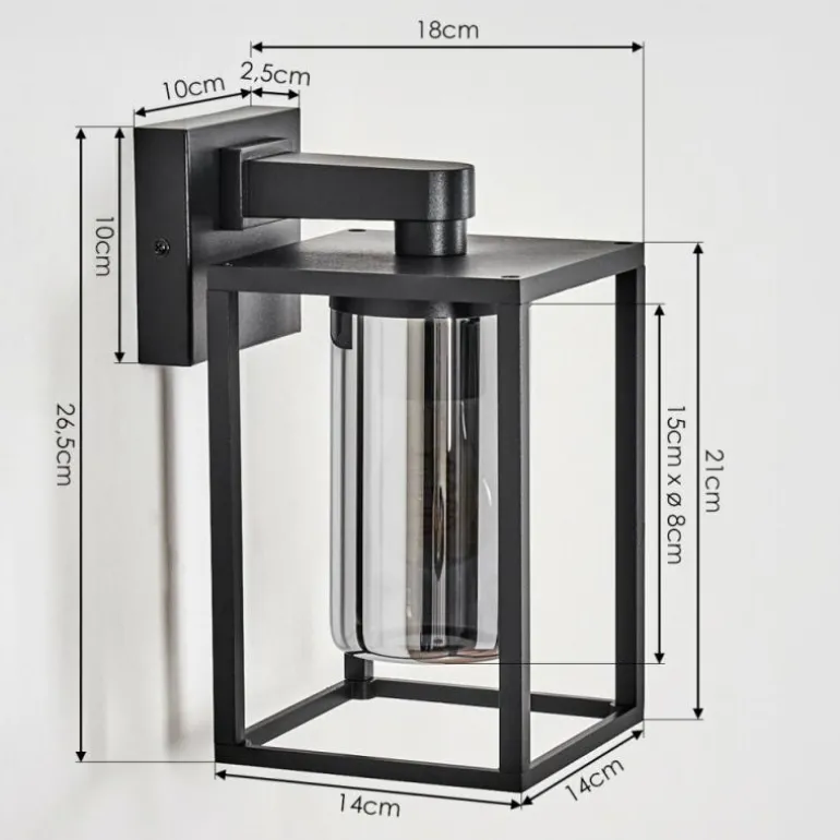 Trancozelos Lampe murale d´extérieur Noir, 1 lumière