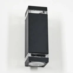 Travassos Lampe murale d´extérieur, Luminaire Up & Down Noir, 2 lumières