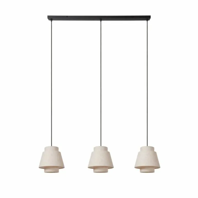 TRIBUTE Suspension Luminaires Lucide Noir, 3 lumières