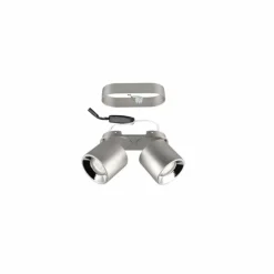 Trio GUAYANA Plafonnier Nickel mat, 2 lumières