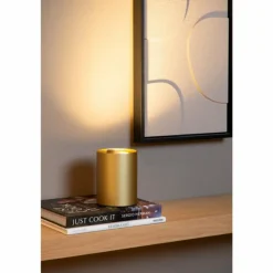TUBE Lampe à poser Luminaires Lucide LED Or, 1 lumière