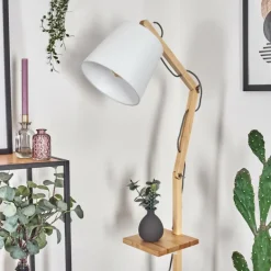 Tukchor Lampadaire Écru, Blanc, 1 lumière