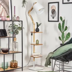 Tukchor Lampadaire Écru, Blanc, 1 lumière