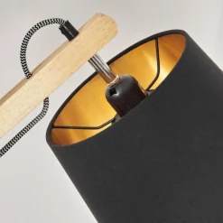 Tukchor Lampadaire Écru, Noir, 1 lumière