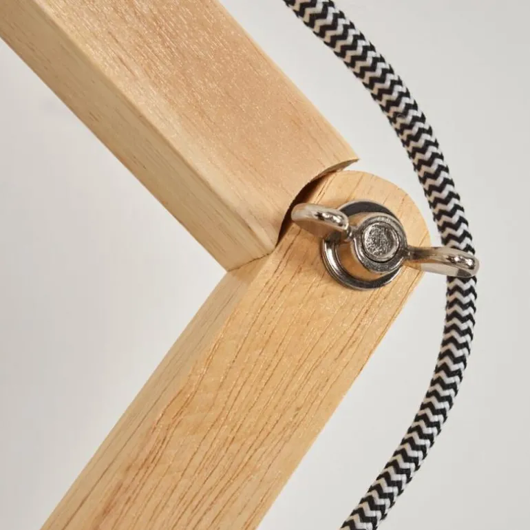 Tukchor Lampadaire Écru, Noir, 1 lumière