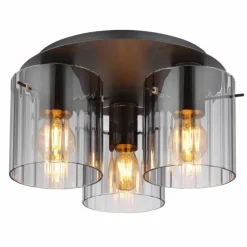 Tulivar Plafonnier Luminaires Globo Lighting Gris, 3 lumières