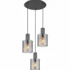 Tulivar Suspension Luminaires Globo Lighting Gris, 3 lumières