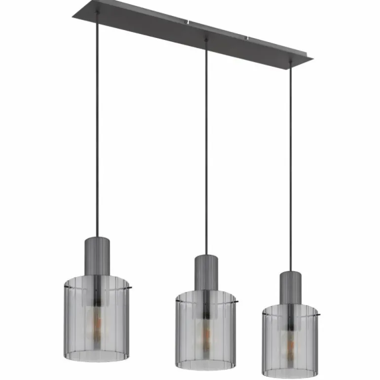 Tulivar Suspension Luminaires Globo Lighting Gris, 3 lumières