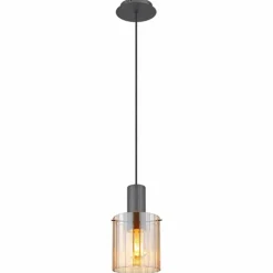 Tulivar Suspension Luminaires Globo Lighting Gris, 1 lumière