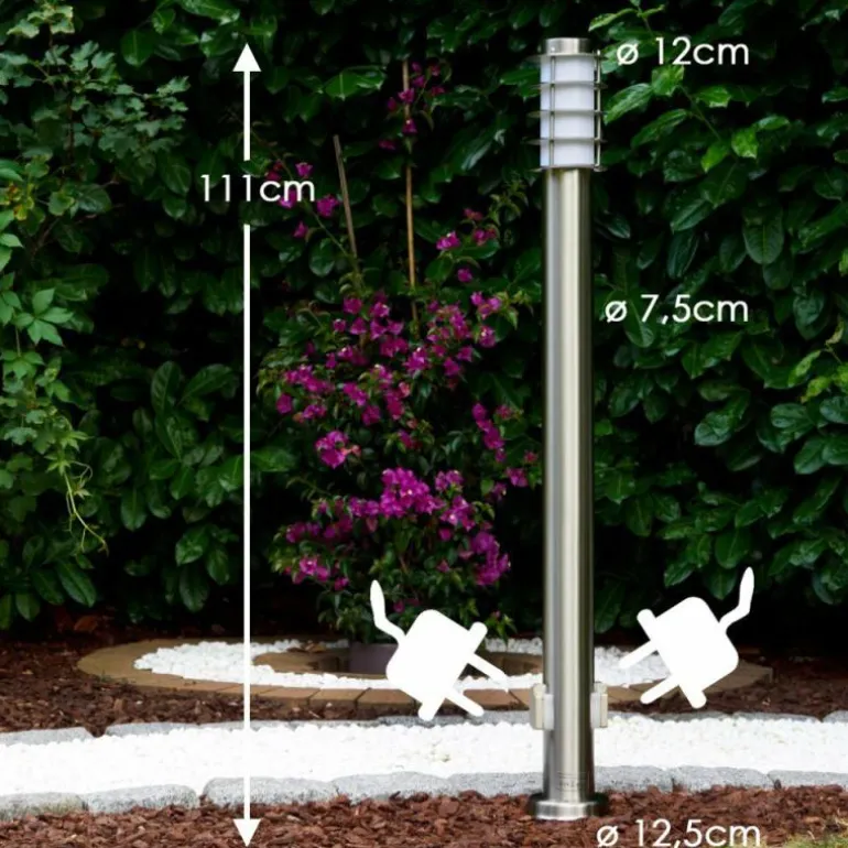 Tunes Eclairage de chemin Acier inoxydable, 1 lumière