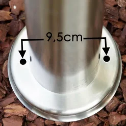 Tunes Eclairage de chemin Acier inoxydable, 1 lumière